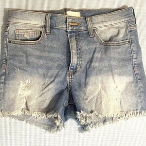 Altar’d State Campbell Distressed Denim Shorts Size Large​